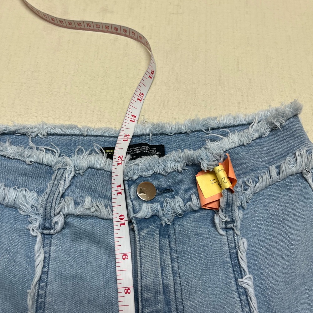 Finesse XS Reagan blue frayed flare jeans - Picture 4 of 14